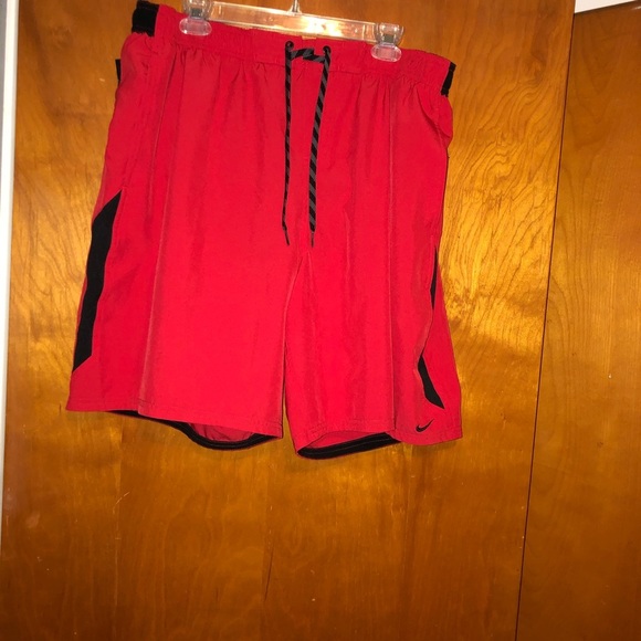 men nike swim trunks red black 3x shorts - Picture 1 of 4